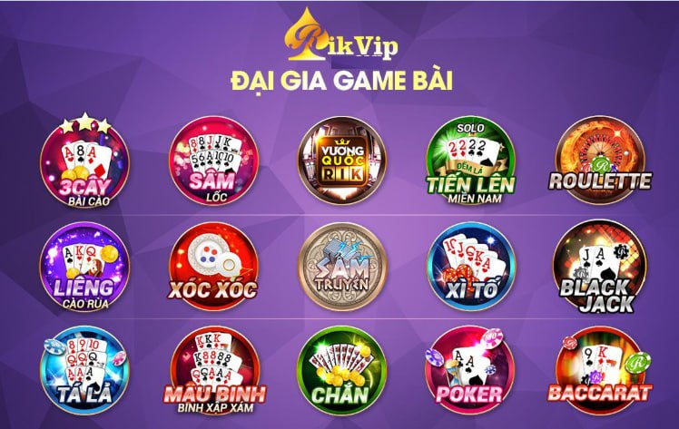 Sự đa dạng trong hệ thống slot game của Rikvip