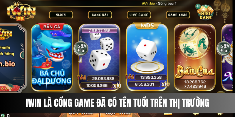 IWIN là cổng game đã có tên tuổi trên thị trường