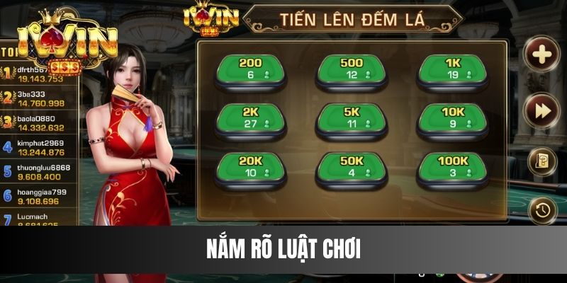 Nắm rõ luật chơi